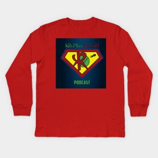 Krypton Report Podcast Shirt Kids Long Sleeve T-Shirt